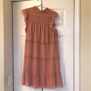 rose pink mid dress